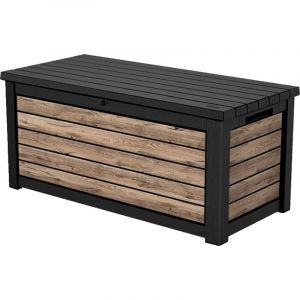 Keter Coffre de rangement jardin 630L - Collection Signature - Aspect bois Douglas