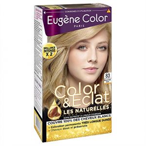 Eugène Color Les naturelles - 83 blond clair doré, crème colorante permanente aux extraits d'olive, soin nutri-protect