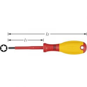 Hazet Tournevis d'&eacute;lectricien 810VDE-T25 , Profil TORX&reg; int&eacute;rieur , Taille: T25 , Longueur totale: 180 mm