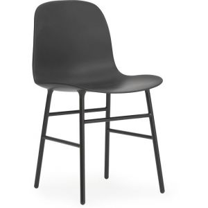 Normann Copenhagen Chaise Form / Pied métal noir en métal