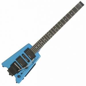 Steinberger Spirit GT-PRO Deluxe Frost Blue guitare électrique sans tête avec housse