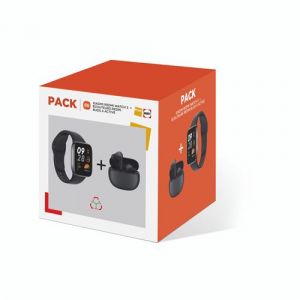 Xiaomi Montre connectée Pack REDMI WATCH 3 NOIR + REDMI BUDS 4 ACTIVE NOIR FD