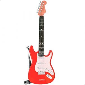 Image de Bontempi Guitare Électrique Jouet - 67 cm - Orange - 9 Mélodies - Sangle Réglable