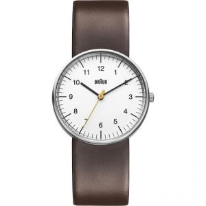 Braun BN0021WHBRG - Montre mixte Quartz Analogique