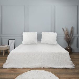 Linnea Parure de lit 240x220 cm 65x65 cm en polyester marie crème 3 pièces