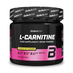Biotech USA L carnitine flavoured drink powder 150g lemon ice tea l carnitine