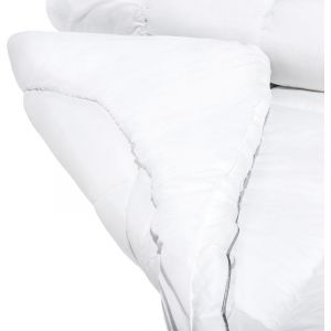 Image de Beliani Surmatelas en coton Japara 140 x 200 cm TRIVOR - blanc