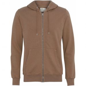 Sweatshirt à capuche zippé Colorful Standard Classic Organic sahara camel