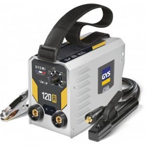 GYS MI 120A, Poste à Souder à l'Électrode Enrobée 120A Monophasé 230V (MMA), Arc Force, Antisticking, Hot Start, Avec Valise, Porte-électrode, Câble de Masse