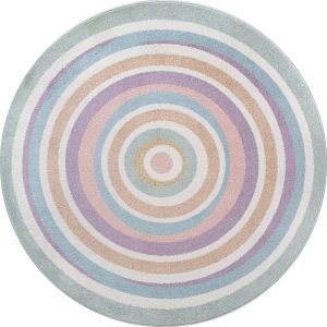 Tapis enfant arc-en-ciel, multicolore, 160 cm rond