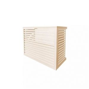 Decoclim Habillage groupe extérieur cache-clim Blanc crème RAL 9001 Taille S