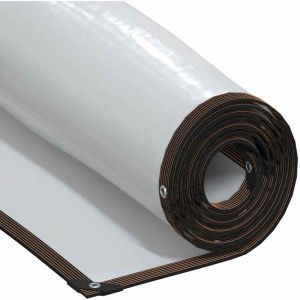 VidaXL B&acirc;che transparente avec &oelig;illets 6x6 m poly&eacute;thyl&egrave;ne