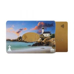 Porte-carte rigide anti-RFID – Protection 1 carte bancaire – PVC Finistère – Fabriqué en France – Color Pop