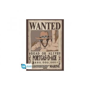 Abystyle ONE PIECE - Poster «Wanted Ace» (52x38) - - Posters et wall
