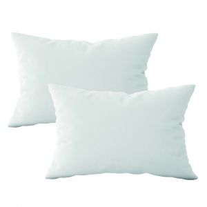 Lot de 2 oreillers, coussins de garnissage - 30 x 50 cm - Blanc - Vivezen