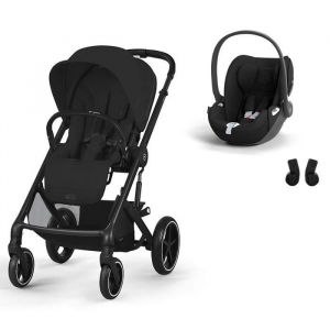 Cybex Poussette Duo Balios S Lux + Si&egrave;ge auto Cloud T Comfort Moon Black