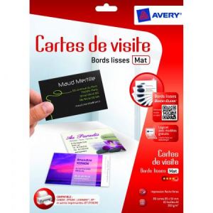 Avery-Zweckform 80 cartes de visite 260 g/m2 (54 x 85 mm)