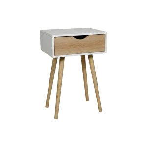 Ostaria Table de Chevet Bois Modern Blanc