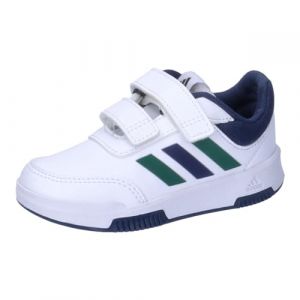 Adidas Garçon Unisex Kinder Tensaur Hook and Loop Shoes Chaussures, Cloud White/Green/Collegiate Navy, 23 EU