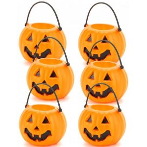 6 seaux citrouilles pour Halloween