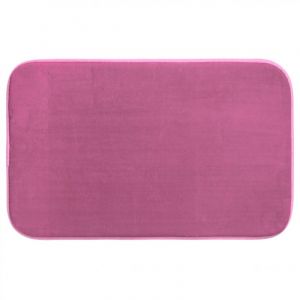 Image de Tapis Salle de Bain "Mémoire de Forme" 80x50cm Rose