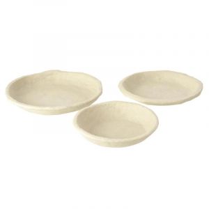 Prix Lot de 3 Coupelles Déco Chad 40cm Blanc