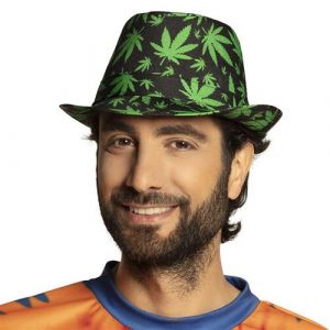 Ruedelafete Chapeau Borsalino tissu marijuana