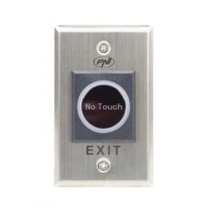 PNI PB103 Interrupteur d'acc&egrave;s sans contact NO/NC/COM 12 V/24 V DC LED d'&eacute;tat m&eacute;tallique 5 fils