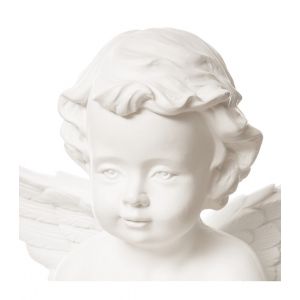 Image de Atmosphera Statue Ange debout en magnésie h 69.5 cm - Blanc