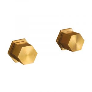 Mamoli Hexagonal 2 robinets d’arrêt, PACK avec corps d’encastrement, 255500000027,