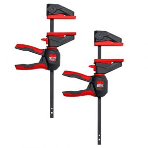 Bessey Serre-joint à une main avec poignée rotative EZ360S-11SET - Envergure : 110 mm - Portée : 40 mm - Force de serrage : 40 kg - Mécanisme de rotation innovant à 360° - Idéal pour le modélisme