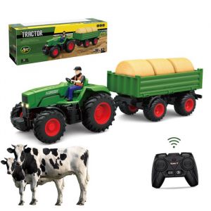 Tracteur RC - Jouet Tracteur Radiocommandé dès 3/4/5 ans, 2 en 1