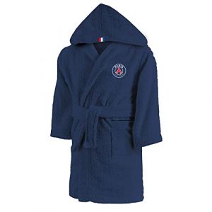 Psg Peignoir Enfant à Capuche brodé 100% Coton, Lines 10-12 Ans