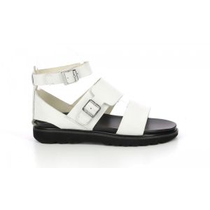 Kickers Sandales Cuir Neostrap Blanc
