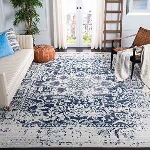 Tapis Neutre/Bleu Marine 245 X 305