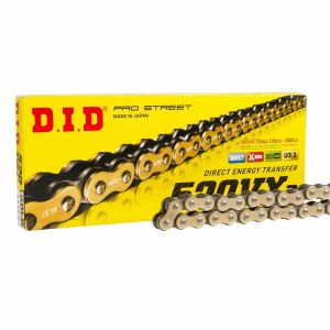 D.I.D Motodak Chaîne de Transmission 520 VX3 Or/Noir 112 maillons