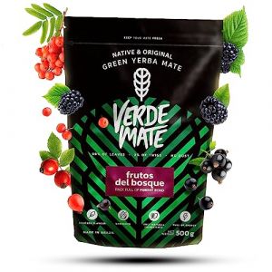 Yerba Maté Verde Mate Green Frutos Del Bosque, Verde Mate Green Frutos Del Bosque 500g, Yerba Maté du Brésil, Yerba Maté aux fruits, sans gluten, Sans fumée