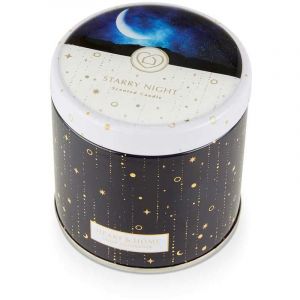 Kontiki Bougie en boite m&eacute;tal Heart and Home Nuit &eacute;toil&eacute;e