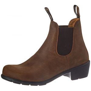 Blundstone Chelsea Heel Bottes Marron Pour Femmes