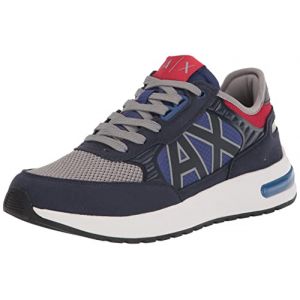 Armani Exchange Dusseldorf Sneakers, Basket Homme, Bleu fonc&eacute;, 46 EU