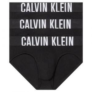 Calvin Klein Hip Brief 3Pk 000NB3607A, Noir (Bla, Bla, Bla, S Homme
