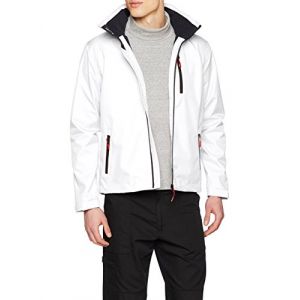 Helly Hansen Crew Hooded Midlayer Jacket Veste de Pont Chaude Homme, White, FR M (Taille Fabricant M)