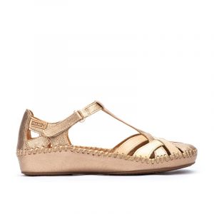 Pikolinos Sandales compens&eacute;es en cuir P. VALLARTA 655 - Couleur AMARILLO - Taille 40