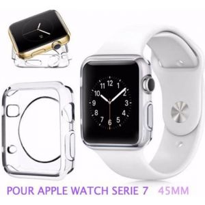 Coque protection transparent souple silicone gel apple watch série 7 45MM