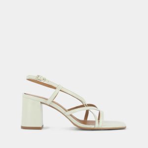 Jonak Sandales en cuir vernis Verlaine Ecru - Taille 36;37;38;39;40;41