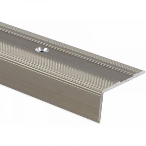 Seuil d'escalier Glory Aluminium anodis&eacute; Forme: l Bronze clair l 134 cm