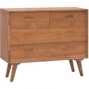 Image de VidaXL Commode 90x35x75 cm Bois de teck massif