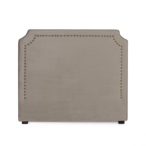 T&ecirc;te de lit Diana Velours 140cm Taupe