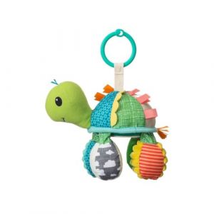 Infantino Go Gaga Tortue Miroir, Jouet éveil sensoriel, Clip Landau et Poussette, dès la Naissance