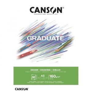 Canson Bloc 'Graduate Dessin' 30 feuilles format A3 de